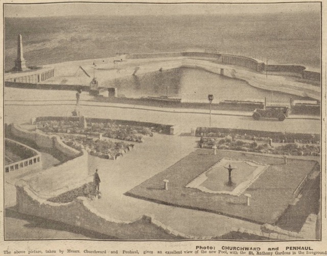 JUBILEE BATHING POOL bathing pool at the Battery Rocks 1935