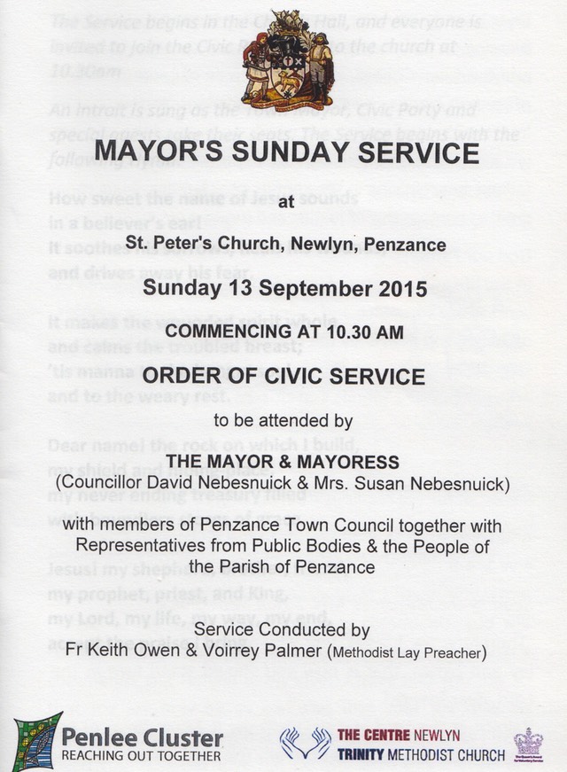 Mayors Sunday Service